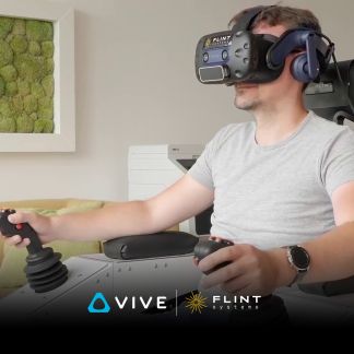 Rewolucja VR dzieje sie na naszych oczach HTC KOMSA Polska symulator zurawia wiezowego FLINT SYSTEM 1