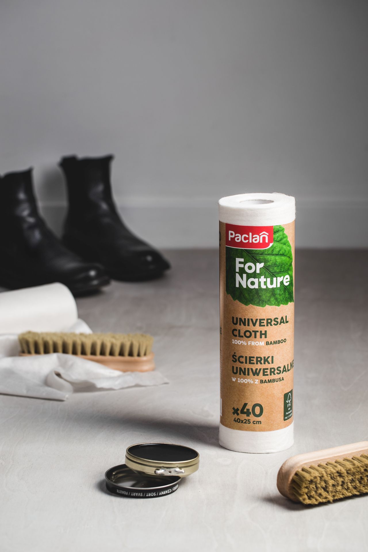 Paclan For Nature scierki uniwersalne z bambusa 40 sztuk 2